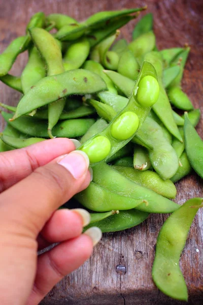 緑の新鮮な大豆 — ストック写真