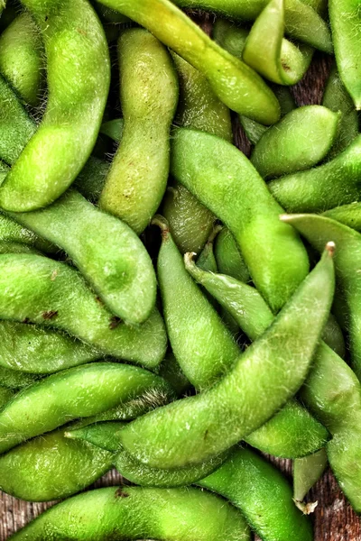 Taze taze soya fasulyesi — Stok fotoğraf