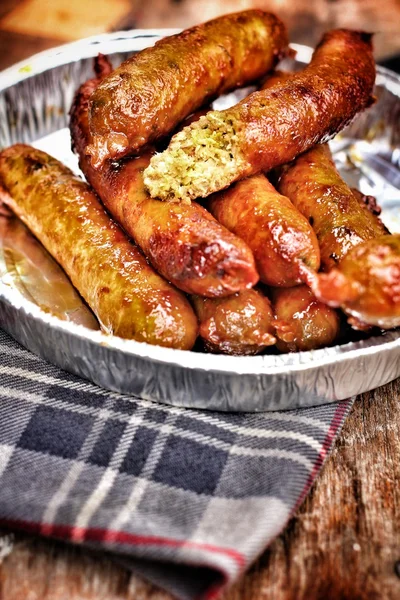 BBQ sausages — Stock Photo, Image