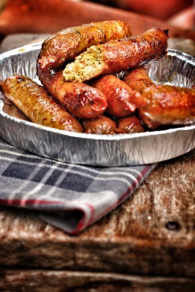 BBQ sausages — Stock Photo, Image