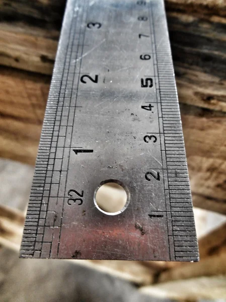 Iron ruler — Stock Photo, Image