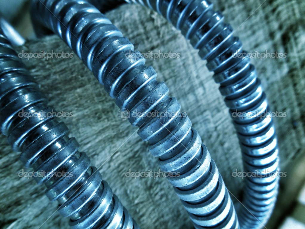 Silver Electrical Wire Stock Photo by ©luknaja 31636669