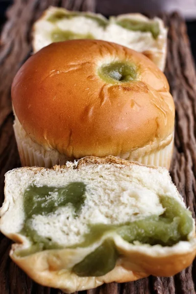 Zielona herbata chleb — Zdjęcie stockowe