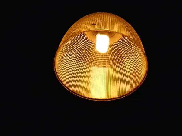 Vintage street lamp glowing — Stock Photo, Image
