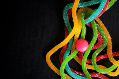 karışık renkli şeker