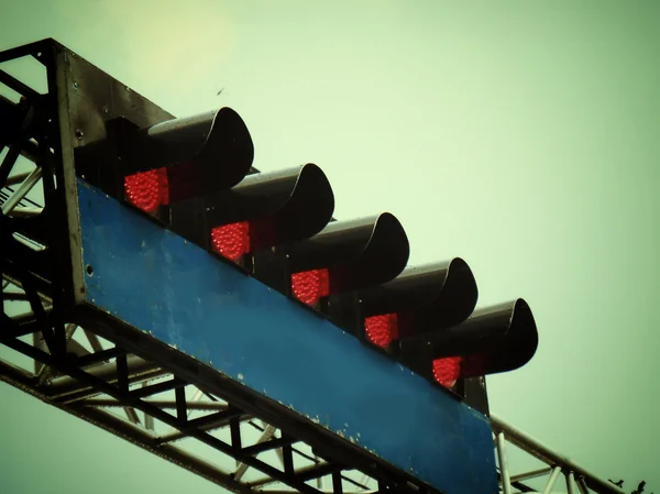 Red racing lights — Stock Photo, Image