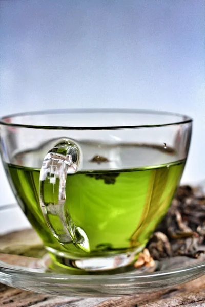 Taza con té verde — Foto de Stock
