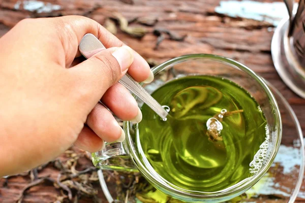 Taza con té verde —  Fotos de Stock