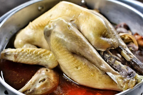 Kyckling och ört soppa kinesiska — Stockfoto