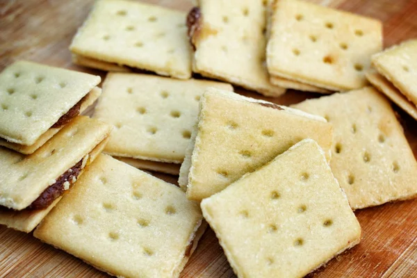 Biscoitos sanduíche — Fotografia de Stock