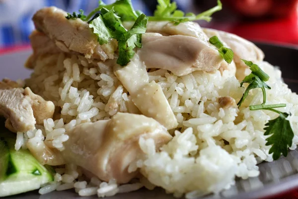 Rýže dušená s kuřetem — Stock fotografie