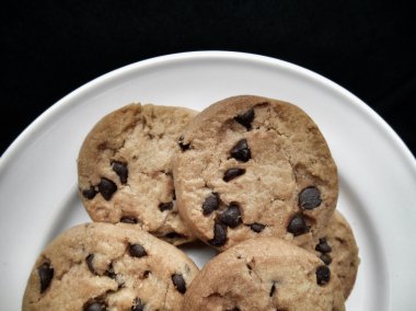 yığılmış çikolatalı kurabiye