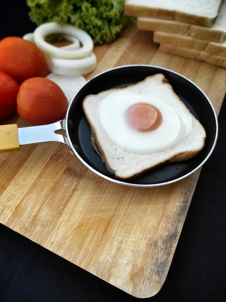 Making breakfast — Stock Photo, Image