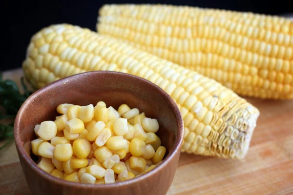 Canned corn — Stock Photo, Image