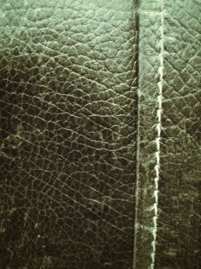 vintage deri kanepe ve yakın çekim doku