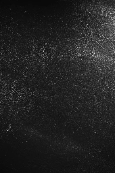 特写质地的老式的黑色皮沙发 — 图库照片