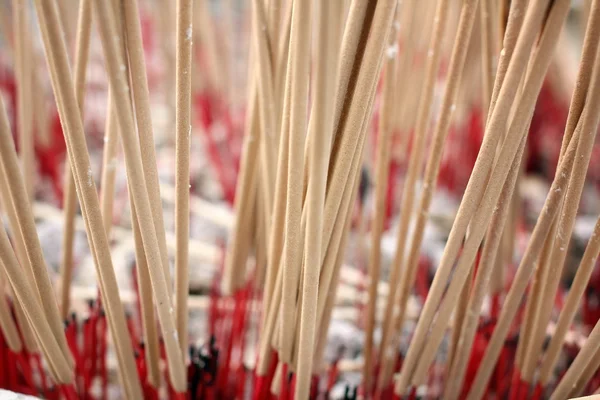 Incense sticks burning and in an altar — Stock Photo, Image