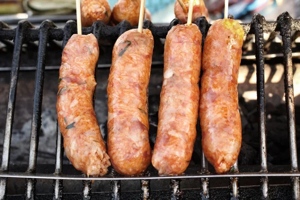 BBQ sausages — Stock Photo, Image