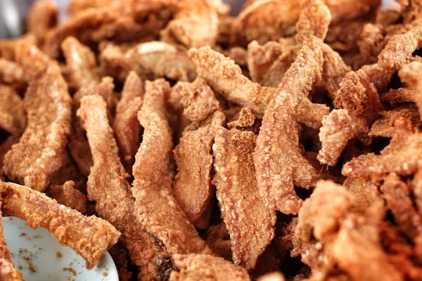 Piel de cerdo frito — Foto de Stock