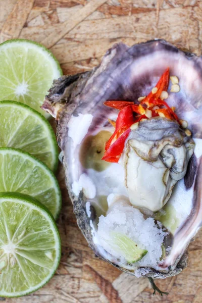 Fresh raw oysters — Stock Photo, Image