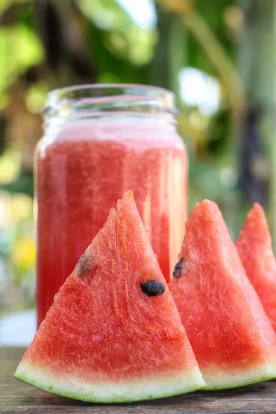 Watermelon smoothies — Stock Photo, Image