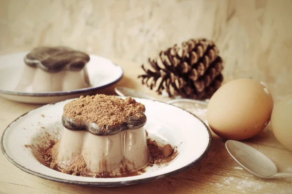 Chocolate pudding — Stock Photo, Image