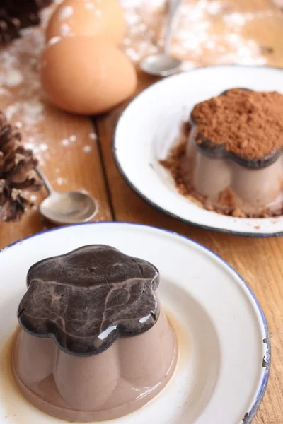 Chocolate pudding — Stock Photo, Image