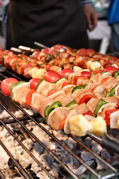 BBQ grill kött — Stockfoto