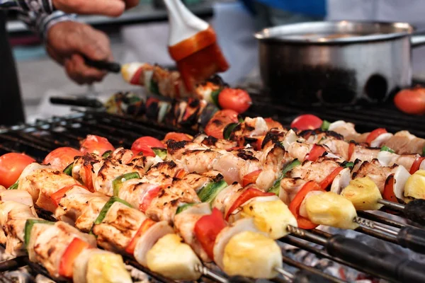 BBQ-grill van vlees — Stockfoto
