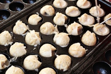 Japon takoyaki topları