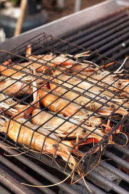 lezzetli karides ızgara