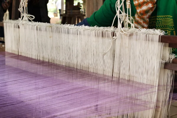 Primer plano del hilo de tejer — Foto de Stock