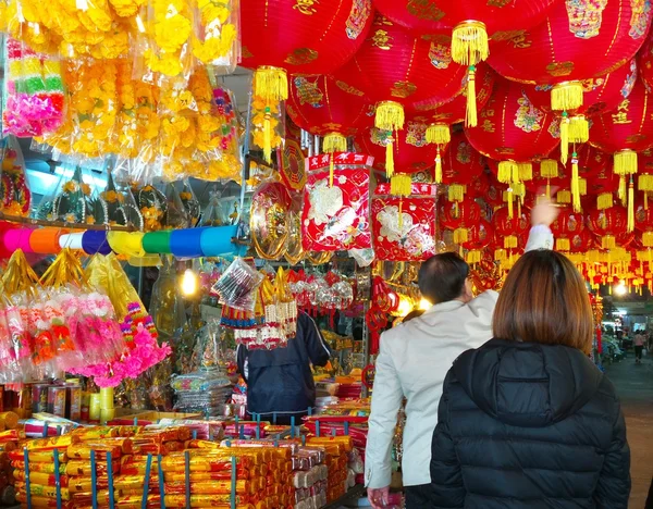 Chinese lanterns during — Stock Photo, Image