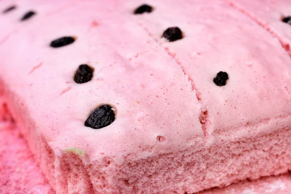 草莓海绵蛋糕 — 图库照片