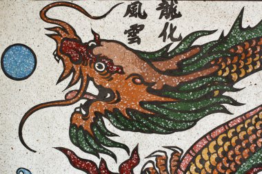 Kırmızı yangın dragon boyama