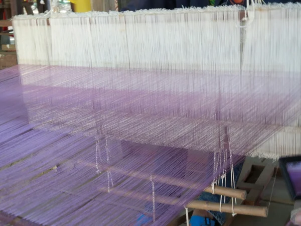 Webfäden für die Textilindustrie — Stockfoto