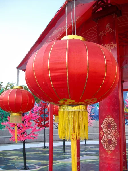 Chinese lanterns during — Stock Photo, Image