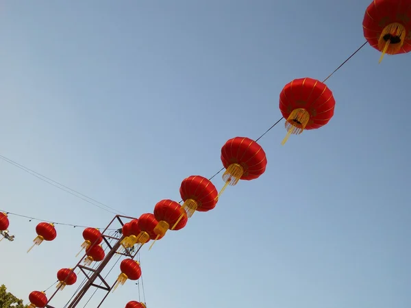 Chinese lanterns during — Stock Photo, Image