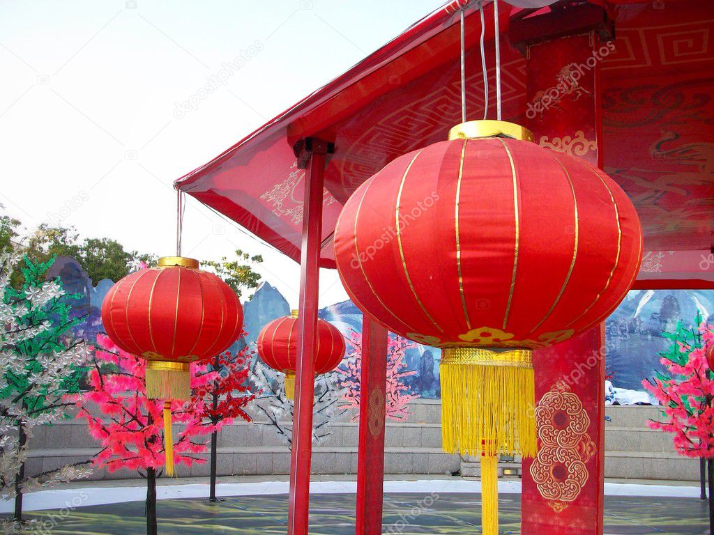 Chinese lanterns during