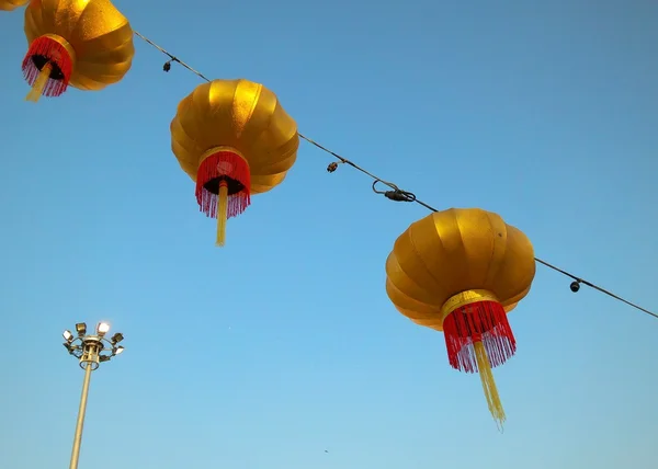Chinese lantaarns tijdens — Stockfoto