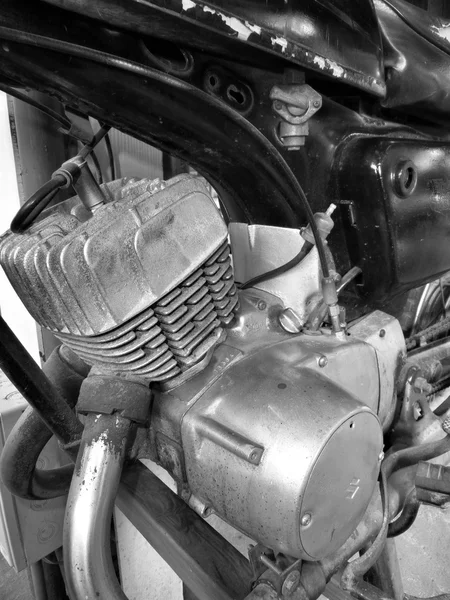 Vintage motorcycle engine — Stock Photo, Image