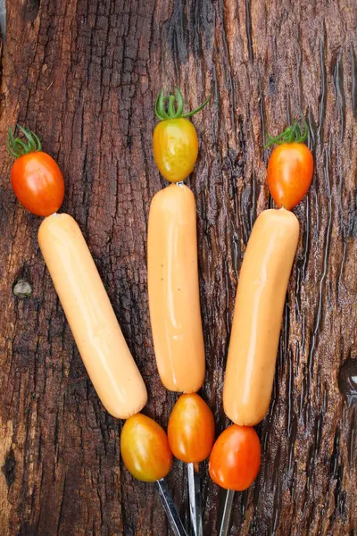 BBQ sausages — Stock Photo, Image