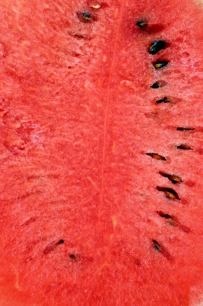 Закрыть красный арбуз — стоковое фото