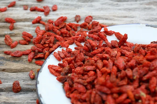 Bayas de goji secas rojas —  Fotos de Stock