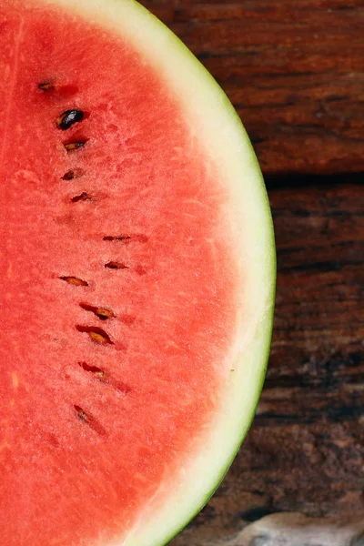 Rote Wassermelone aus nächster Nähe — Stockfoto