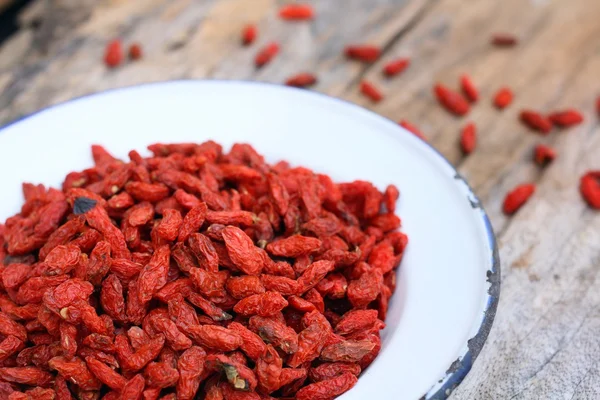 Red dried goji berries — Stock Photo, Image