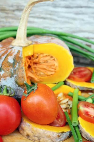 Rebanadas de calabazas frescas — Foto de Stock