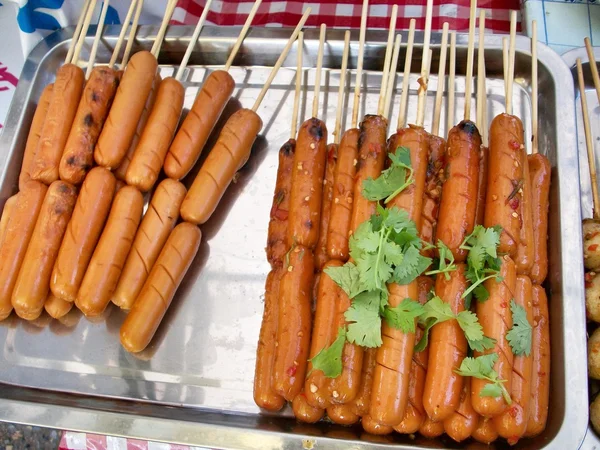 BBQ sausages — Stock Photo, Image