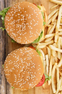 lezzetli hamburger