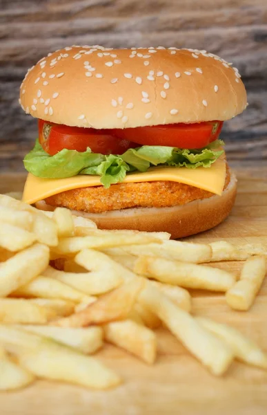 Smakelijke hamburger — Stockfoto